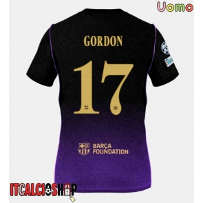 Barcelona Anthony Gordon #17 Seconda Maglia 2026-27 Manica Corta